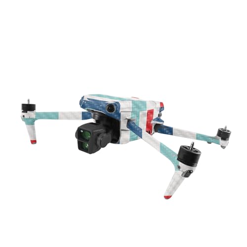 Image of MightySkins Carbon Fiber Skin Compatible with DJI Air 3 - Sailor Stripes | Protective, Durable Textured Carbon Fiber Finish | Easy to Apply