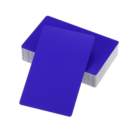 Cartes de visite en métal PATIKIL bleu foncé pour gravure laser élégante