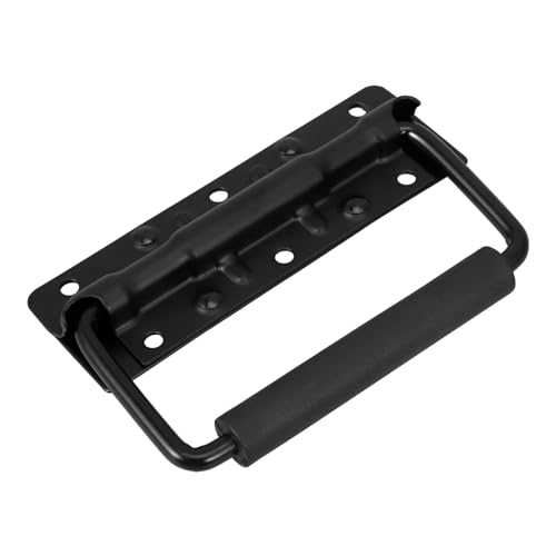 HOLIDYOYO Spring Loaded Heavy Duty Case Handle with Grip for Flight Cases Black Mount Chest Handle for Toolboxes Cabinets and Garages