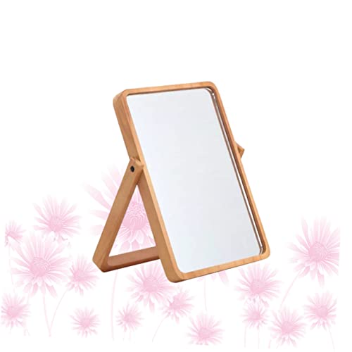 Espejo para maquillaje plegable con luz diseño cuadrado miniatura 3