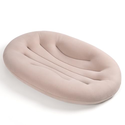 Image of Termichy Baby Lounger Pillow for Newborn：Portable & Lightweight for New Parents Home Use & Travel - Spine Support for 0-12 Months Infant Tummy Time & Playtime