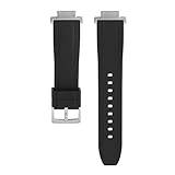 Shangshi Cinturino in gomma da 16 mm per Casio G-Shock GBA-800 GMA-B800 GBD-800 GBX-100 DW-5600 GW-M5610 GW-B5600 G-5600 GMA-S140 GA-900 GM-110 GA-400 DW-600 900 g. M-6900 (argento nero)