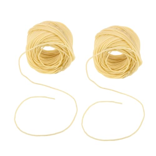 2 rollos de mecha para velas de fibra de lino 2mm 30m