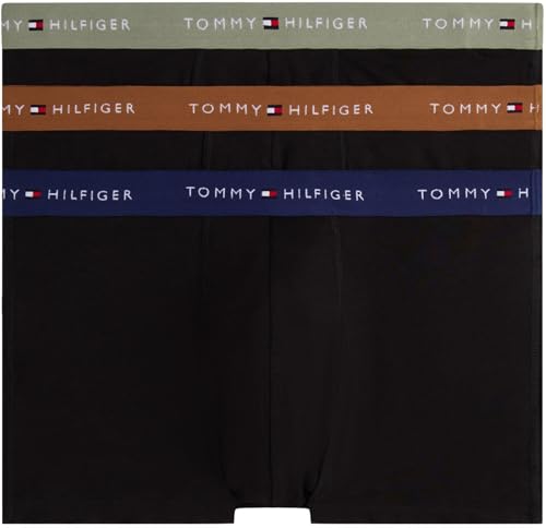 Tommy Hilfiger Men's 3P WB Trunk UM0UM02763 - Bañador para Hombre, Color Amarillo, Talla M, Amarillo (PRP Nvy/Utl Sge/Hcky), M