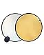TPZORJX 1 Stück 5 in1 Reflector - 30cm Rund Fotografie Licht Reflektor,Diffusor Fotografie,Faltbarer Faltreflektor,für Portrait Foto Selfie Hochzeitsfotografie Außenbeleuchtung(Gold und Silber)