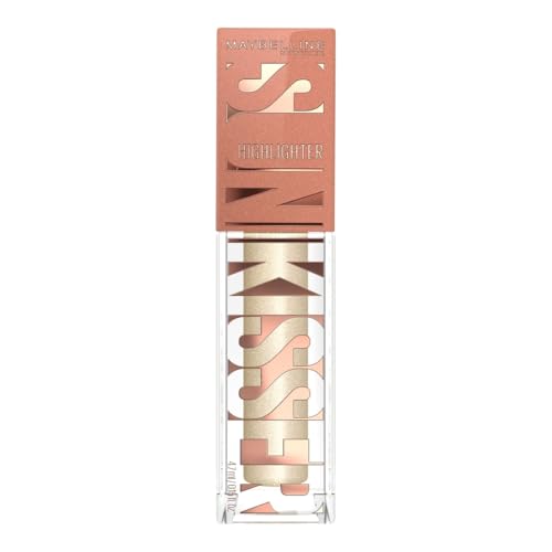 Maybelline New York Sunkisser Liquid Glow Highlighter 22 Star Studded Buildable Melt-to-Skin Formula with Diamond Dust for Radiant Glow