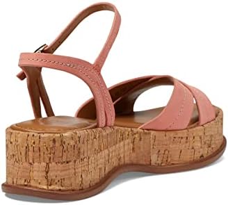 Naturalizer Womens Rikki Flatform Sandal Coral Peach Pink Leather 9.5 M | Image 4