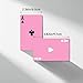 BKBNSJ 2 Decks Pink Playing Cards Pink Deck of Cards Theme Games Cards
