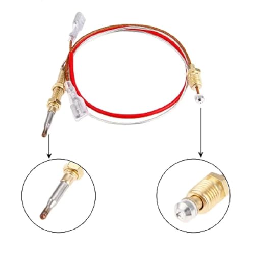Termopar M6 * 0,75 para conexión de manguera de calentador a gas con extremo M8 2