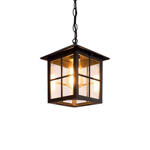 Lampe IP65 étanche suspendue pour éclairer une entrée extérieure sombre
