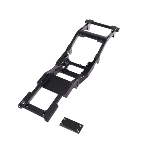 Châssis métallique MN82 LC79 : pièces de rechange haute résistance en aluminium noir