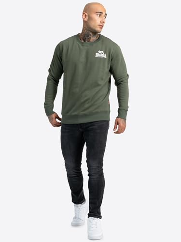 Lonsdale Bluza m?ska Longridge, oliwkowy/bia?y., L