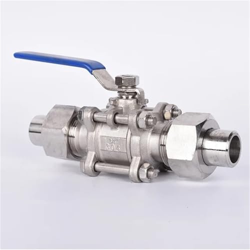 Válvula de bola de 3/4 para agua con rosca exterior de tres piezas en inox 304 5