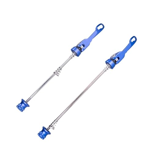 Quick Release Skewer Quick Release Road Bike Bicycle Hub Skewers Lever Aluminum Alloy Mountain Parts for Front 100mm Rear 135mm(Blue)