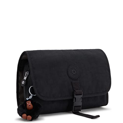 Trousse de toilette Kipling Meadow noire sacoche suspendue en nylon pour accessoires