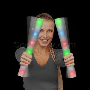 Fun Central Z553 LED Foam Stick Baton Supreme - Rainbow