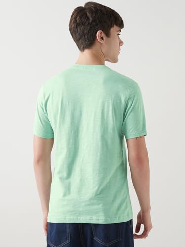 Image of Bewakoof X Rick and Morty Rick & Morty Men's Cotton Blend Typography Regular Fit Half Sleeve Round Neck T-Shirt | Bewakoof Air 1.0 | Tshirt for man | Tshirt for men cotton | Tshirts for men stylish | Casual Wear | Street Wear