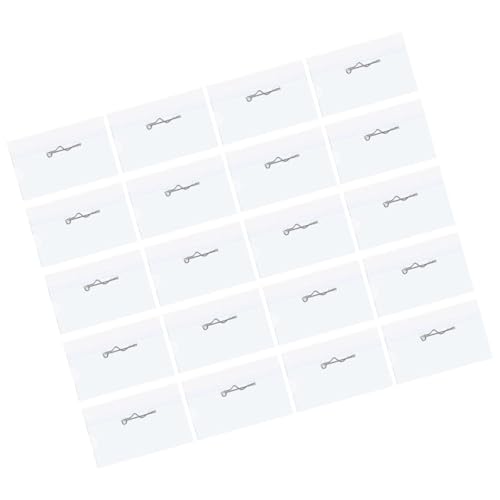 Porte-badges plastiques transparents horizontaux ABOOFAN en lot de 50 pour bureau