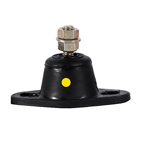 Easyflex Anti Vibration Turret Rubber Mounts, Load 28kg and 6mm Deflection (Yellow, Pack of 4)