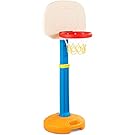 COSTWAY Kids Basketball Set, Safe Adjustable Hoop Net System from 120cm to 160cm, Portable Basketball Stand Base with Handle for Toddler Children ndoor Outdoor Play Sports