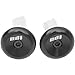 ODI Bar End Plugs, Anodized Black Aluminum, 1 Pair