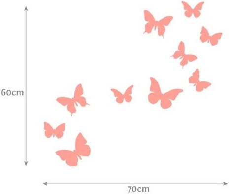 Stickerscape Butterfly Wall Stickers (Pink), Marshmallow Pink - Image 3
