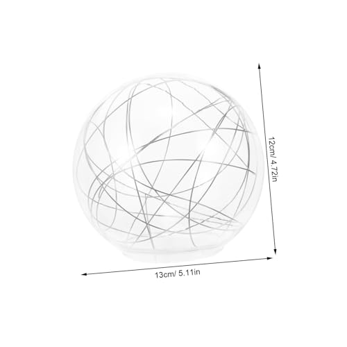 Pantalla de cristal desmontable para lámpara de araña plata 2