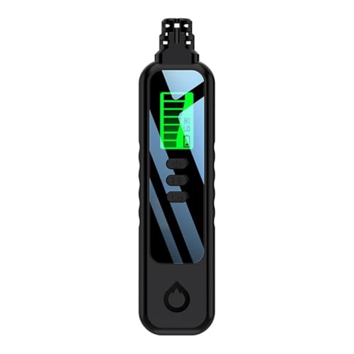 Losueeun Detector de fugas de gas portátil Detector de gas natural Metano Hexano Propano Sniffer para el hogar/al aire libre Negro Sin batería