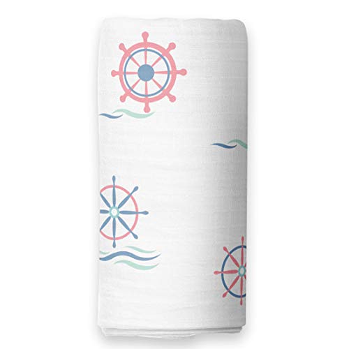Image of The White Cradle Muslin Swaddle for Newborn Baby, Organic Cotton Wrap White