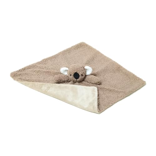 Image of Baby Brown Koala Soft Stuffed Animal Security Blanket, Plush Koala Character Lovey Blanket, Baby Shower /Nursery Gift, Newborn Infant Toddler Snuggle Blankie for Boys Girls, 14 Inches