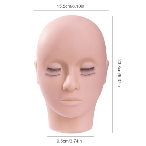 Tête de mannequin de cils pour corriger ses erreurs de pose d'extensions - 6
