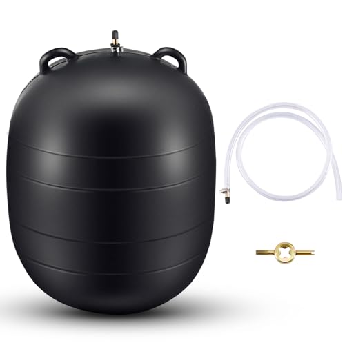 Image of Glooglitter 12 Inch Inflatable Pipe Plug Sewer Test Plug Rubber Plumbing Test Balloon Ball for Sewage Pipeline Inspection (with 39.37 Plastic Extension Hose)