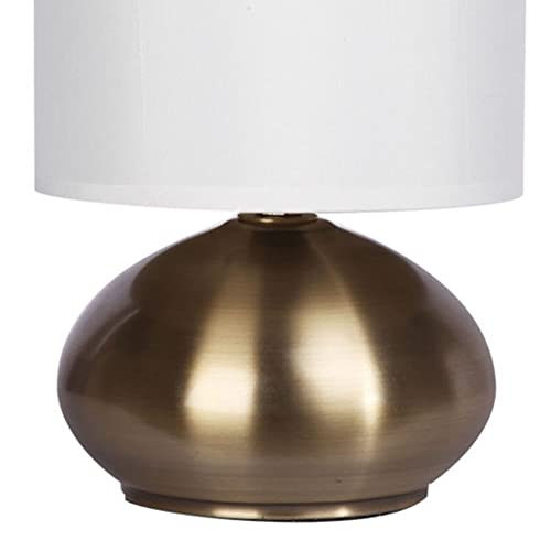 Catalina 18581-001 Transitional 2 Pack Matching Small Touch Table Lamp Set, 9.25, Classic Antique Brass, 2 Count #TOP1