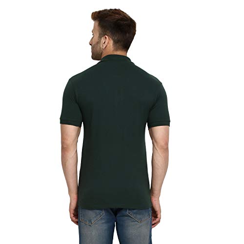 Image of CHKOKKO Men's Polo Cotton Regular Fit Half Sleeves T-Shirt with Pocket