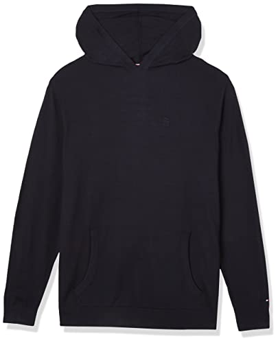 Preisvergleich Produktbild Tommy Hilfiger Herren Oh Hoodie Knit Schweres Strickmaterial, Desert Sky, XL