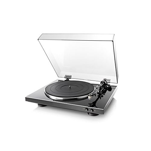 Denon DP-300 F Vollautomatischer Plattenspieler (Riemenantrieb, integrierter Vorverstärker, Vollautomatik) schwarz