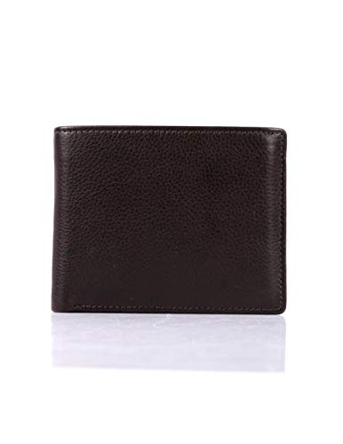 Men's RFID Blocking Leather Bifold Wallet with Top Card Holder Insert2