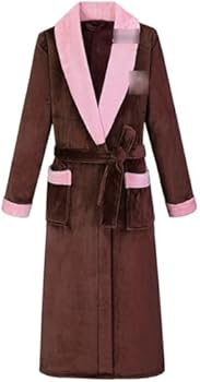 badjas dames Kimono Badjas Voor Dames,Dames Lange Fleece Kamerjas,Comfortabele Pluizige Badjas Sjaalkraag Shimmer Winter Warm Nachtjapon Housecoat