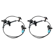 Rear ABS Wheel Speed Sensor Left & Right Compatible with 2007-2013 Chevy Silverado 1500 2500 3500, GMC Sierra 1500, Chevy Cheyenne Replace ALS1757 20938121 10384745 15872664 SU9441 5S7975 2ABS0171