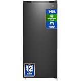 CHiQ FSD160D4E Congelatore Verticale a Cassetti 145 Litri, Libera Installazione Congelatori, 5 stelle, Temperatura Regolabile, 54X55X125.9cm, Nero