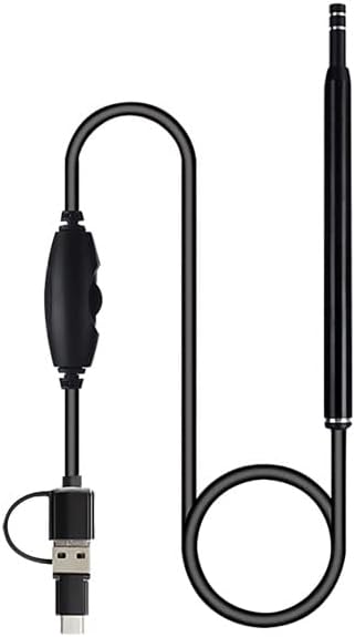 Rita Pro Shop® Ear Pick, Camera, Microscope, Earscope, Ear Cleaning, 0.2 inch (5 mm) Lens, LED Light, Smartphone, PC, PC, 300,000 Pixels