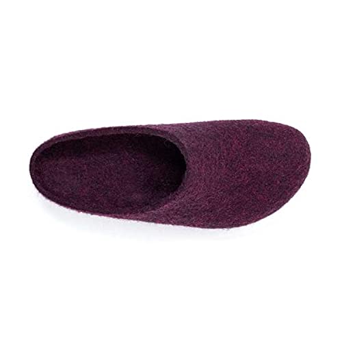 Stegmann Women's 'Essenz' Wool Clog With Cork Sole - Medium Width Dark Magenta #TOP3