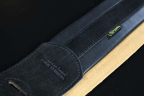 emblématique cuirs Noir cuir Naturel rembourré pour guitare et basse Sangle Il-15sblk - Les Beatles, Paul McCartney, John Lennon, RIngo Starr, George Harrison emblématique cuirs Noir cuir Naturel rembourré pour guitare et basse Sangle Il-15sblk – Image 5