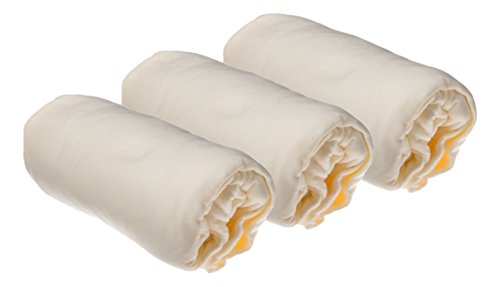 Easy Dort Pack de 3 Draps Housse en Coton Nature 40 x 80 cm Extensible à 40 x 90 cm