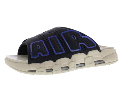 Nike Air More Uptempo Men's Slides (FJ2708-001, Black/Black/Clear/White)