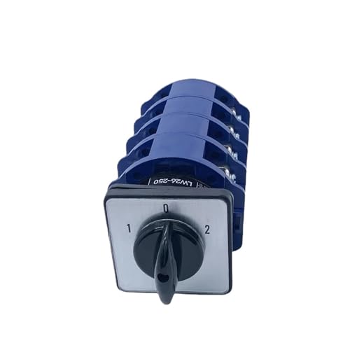 Conmutador de leva 250A para alternar generador y red eléctrica LW26-250/4 en naves industriales