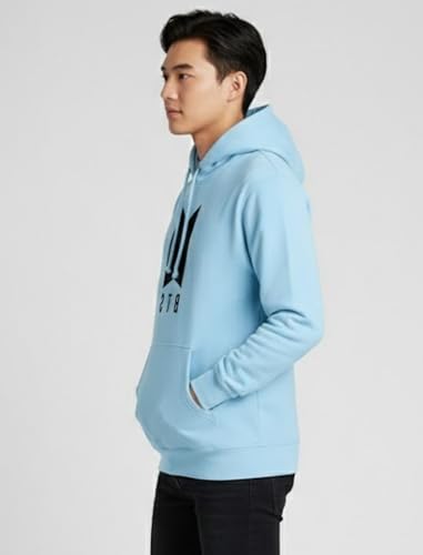 Image of Unisex Fleece Hoodies with Pockets Hooded Neck Full Sleeves Regular Fit BTS Printed Theme and Standard Length
