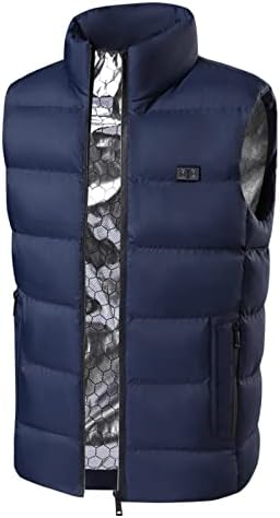 VPQILH 9 Heating Zones Heated Jacket Clearance Electric Smart Dual-Control Heated Vest Clothes Windproof Heating Padded Coat 3 Heating Level Adjustable Size For Sports & Outdoor