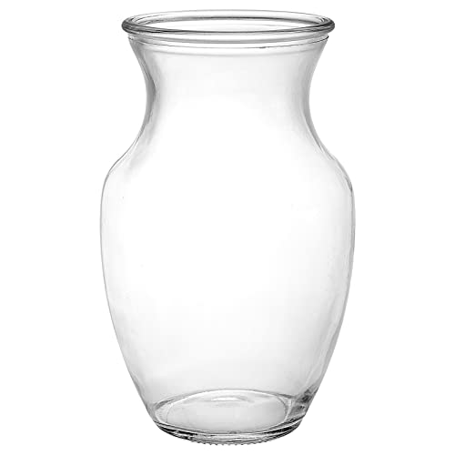 Frcctre Glas-Blumenvase, 20,3 cm, klare Glas-Knospenvase, Rosenvase, dekorative Glas-Blumenvase für Zuhause, Büro, Hochzeiten, Tafelaufsatz, Dekoration Cover