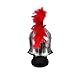 MILERUN Plastic Ancient Roman Spartan Gladiator Helmet Costume Accessory for Battle Play Halloween Cosplay LARP Red Tassel